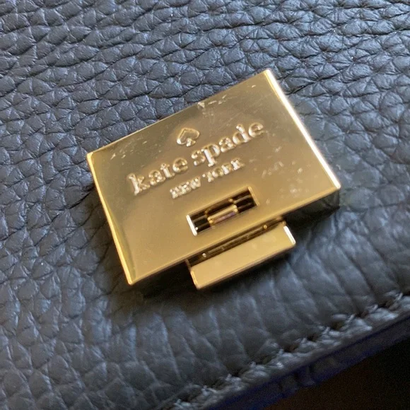 Kate Spade Black Leather Flower Shoulder Bag - Picture 12 of 12